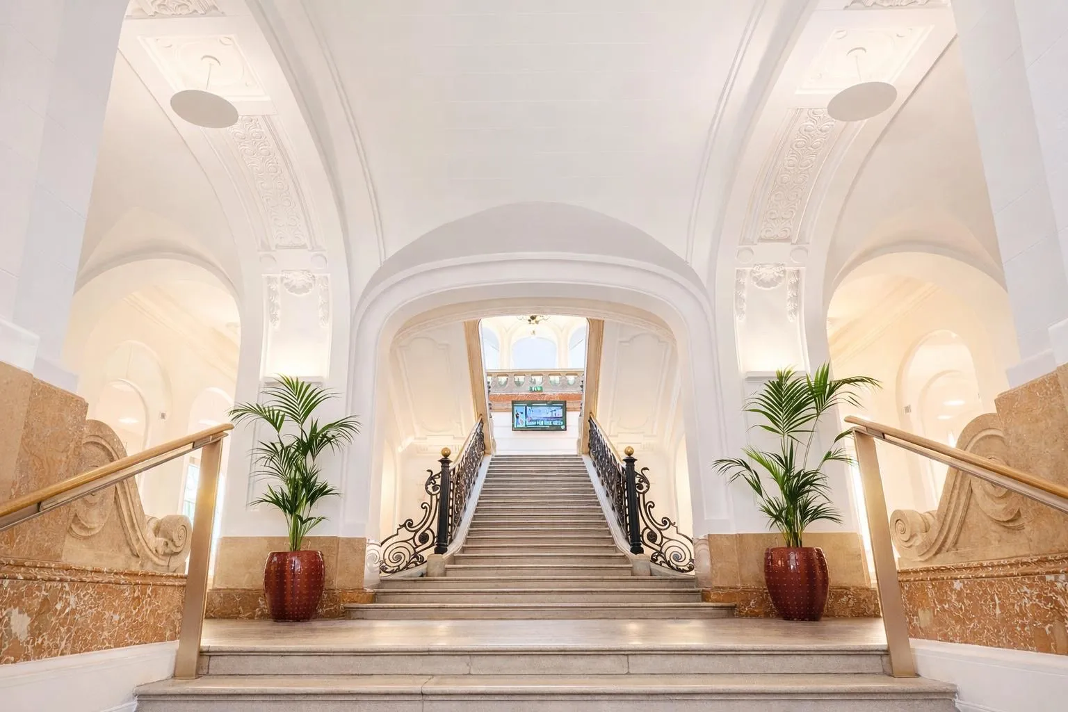 Foyer of the Albert Hall with its staircase